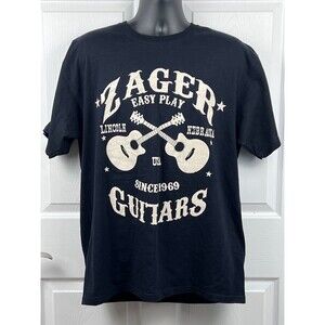 Zager Easy Play Guitars Black T-Shirt